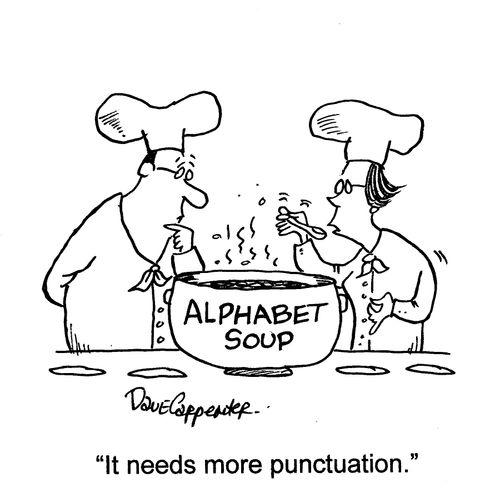 'It needs more punctuation.'