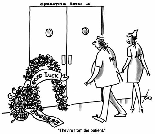 'They're from the patient.'