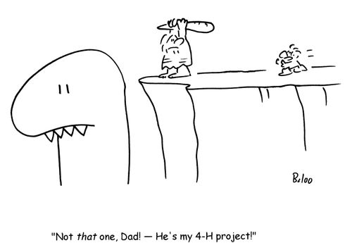 'Not that one, Dad!- He's my 4-H project!'