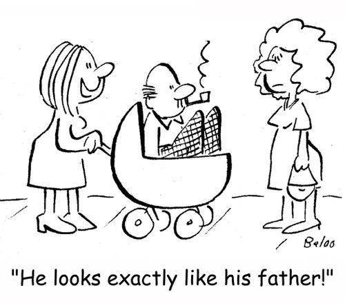 'He looks exactly like his father!'