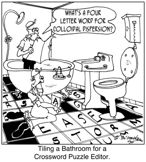 'Tiling a Bathroom for a Crossword Puzzle Editor.' 