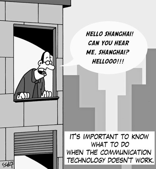 It's important to know what to do when the communication technology doesn't work.