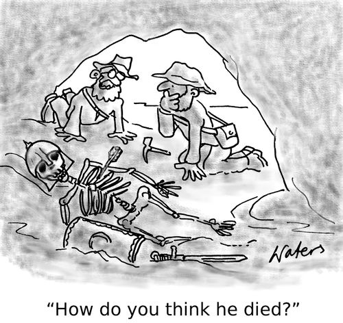 'How do you think he died?'