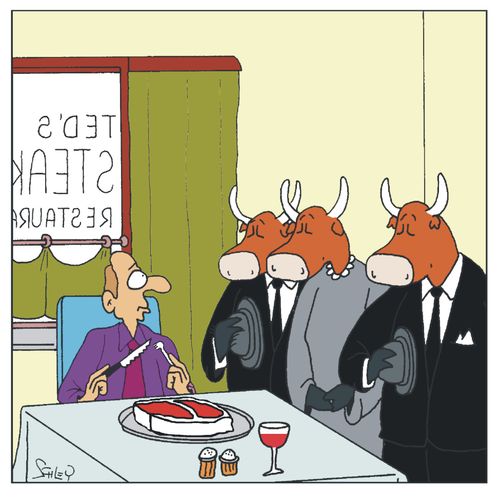 At the Steak Restaurant