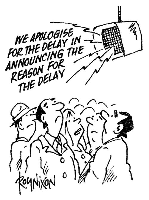 "We apologise for the delay in announcing the reason for the delay."