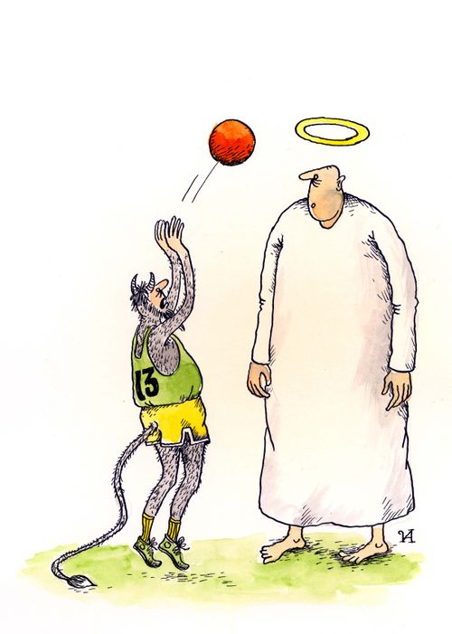 Devil Uses Halo for Hoop
