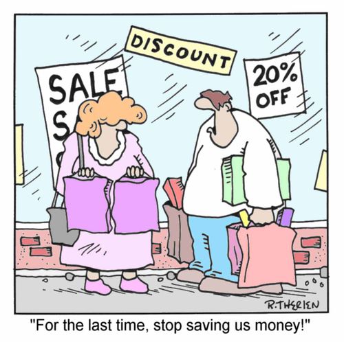 Sales - "For the last time, stop saving us money." (Colour)