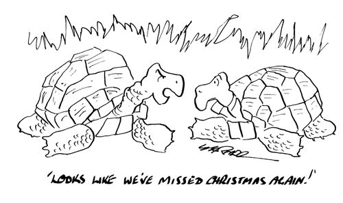 "Looks like we missed Christmas again!"