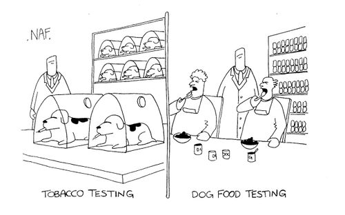 'Tobacco testing' 'Dog food testing'