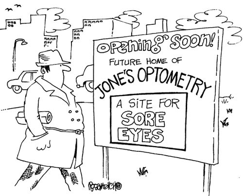 A site for sore eyes