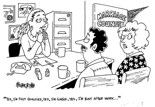 "Yes,I'm fully qualified,yes,I'm single,yes.I'm busy after work..."