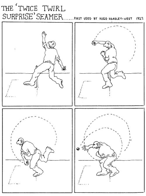 The 'twice twirl surprise' seamer