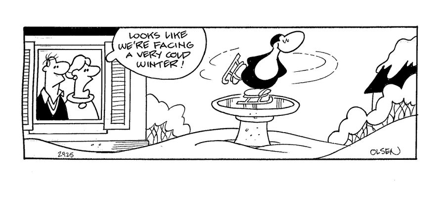 'Looks like we're facing a very cold winter!'