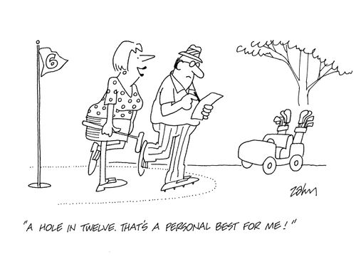 'A hole in twelve.  That's  personal best for me!'