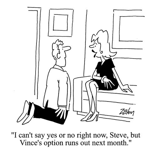 'I can't say yes or no right now, Steve, but Vince's option runs out next month.'