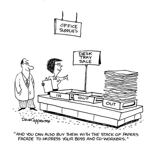 'And you can also buy them with the stack of papers facade to impress your boss and co-workers.'