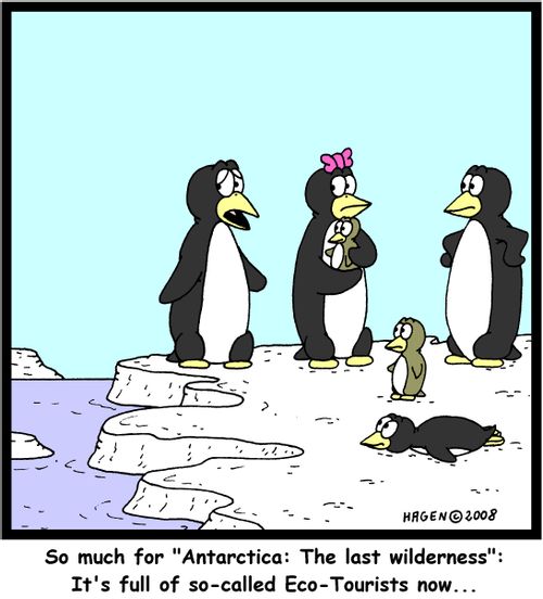'So much for 'Antarctica: The last wilderness': It's full of so-called Eco-Tourists now...'