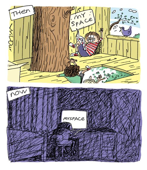 Myspace then and now.