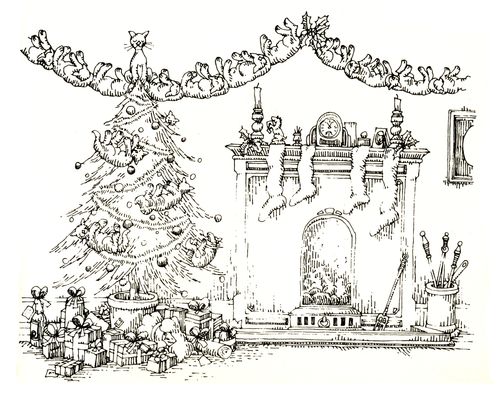 101 uses of a dead cat: Christmas decorations.