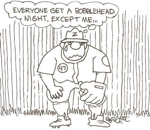 'Eveyone get a Bobblehead Night, except me...'