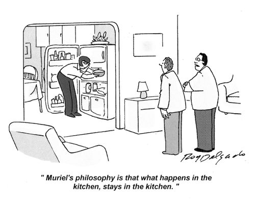 'Muriel's philosophy is that what happens in the kitchen, stays in the kitchen.'