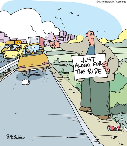 Just along for the ride.