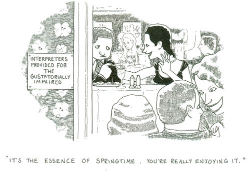'It's the essence of springtime. You're really enjoying it.'