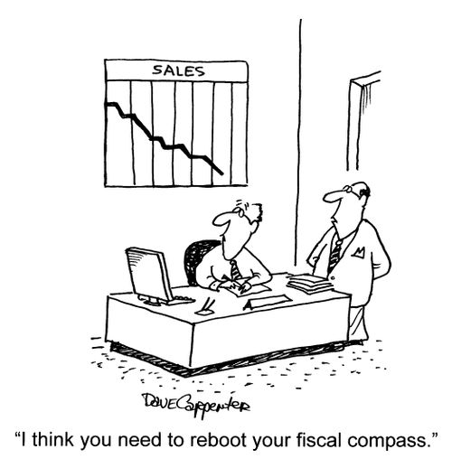 'I think you need to reboot your fiscal compass.'