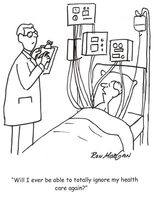 'Will I ever be able to totally ignore my health care again?'