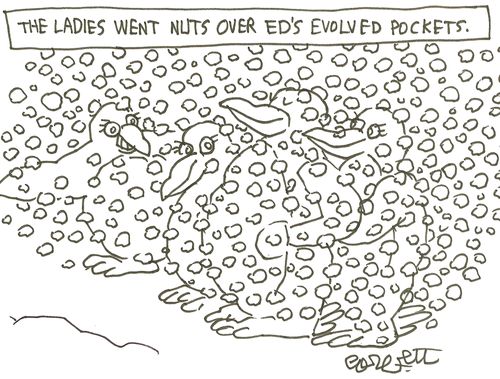 The ladies went nuts over Ed's evolved pockets.