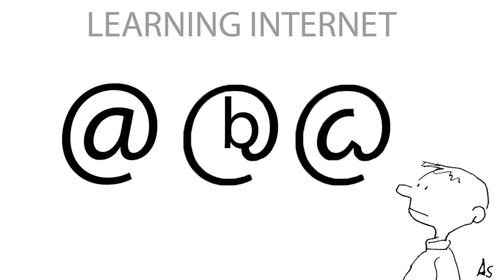 Learning the Internet . . . A B C.