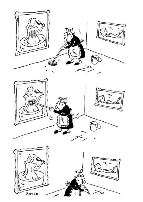 In the art gallery