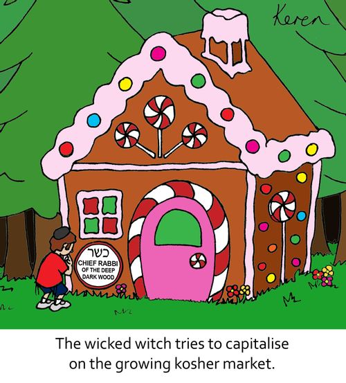 The wicked witch tries to capitalise on the growing kosher market.
