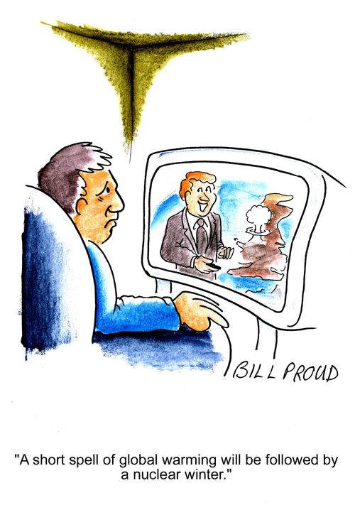 'A short spell of global warming will be followed by a nuclear winter.'