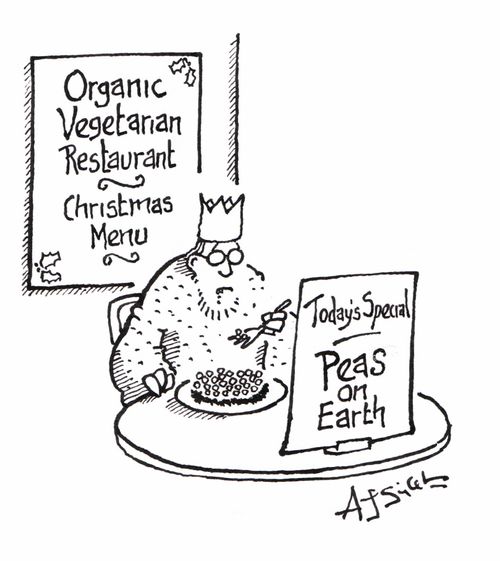 Peas on Earth.