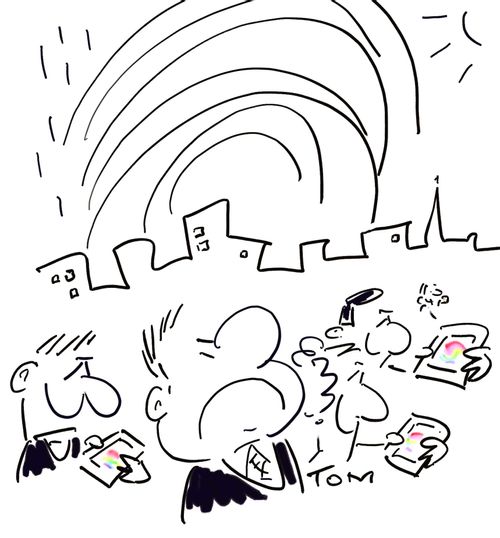 Colour is only seen on mobiles.