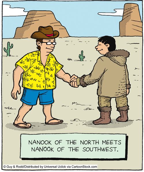 Nanook of the North meets Nanook of the Southwest.
