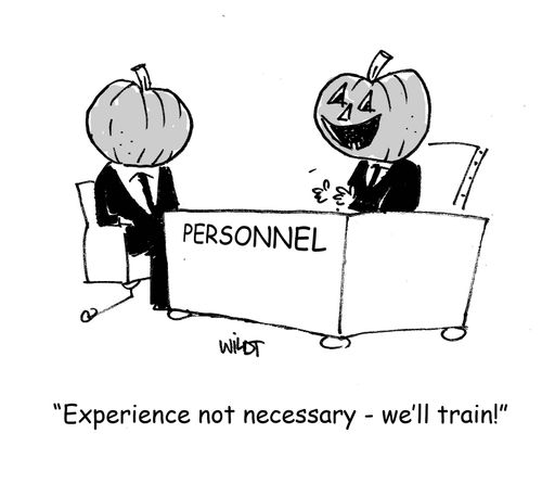 'Experience not necessary - we'll train!'