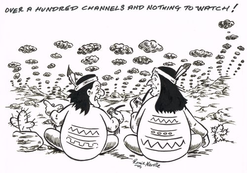 'Over a hundred channels and nothing to watch!'