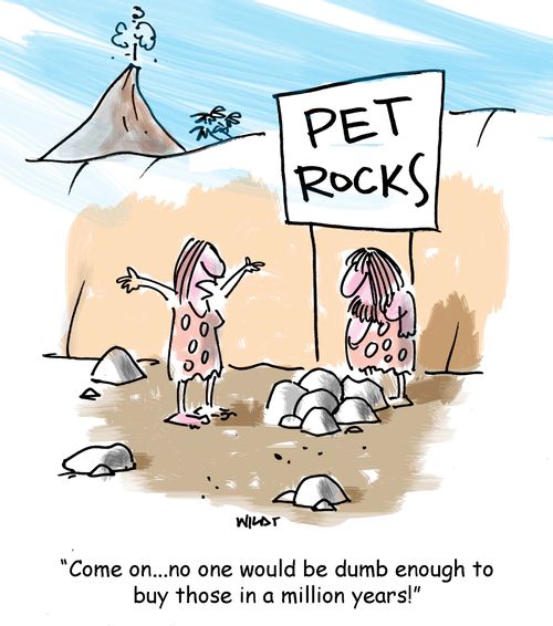 'Come on...no one would be dumb enough to buy those in a million years!'