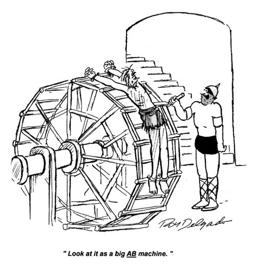 'Look at it as a big ab machine.'