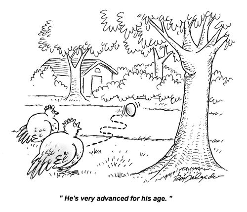 'He's very advanced for his age.'