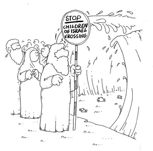 STOP - Children of Israel crossing