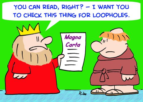 'You can read, right? -- I want you to check this thing for loopholes.'