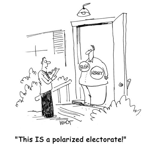This IS a polarized electorate!