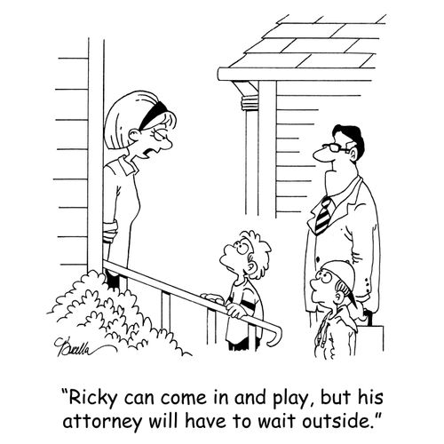 'Ricky can come in and play, but his attorney will have to wait outside.'