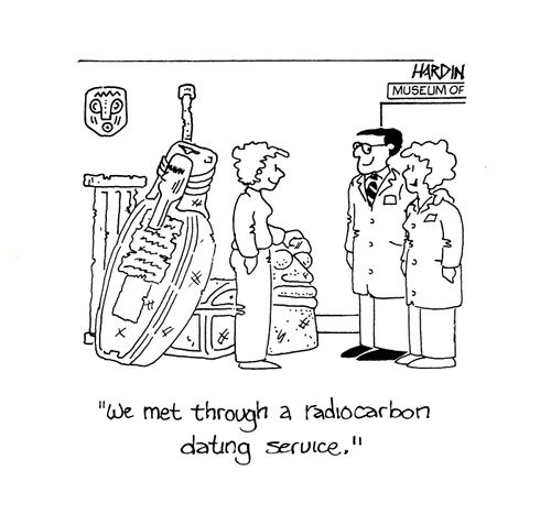 'We met through a radiocarbon dating service.'
