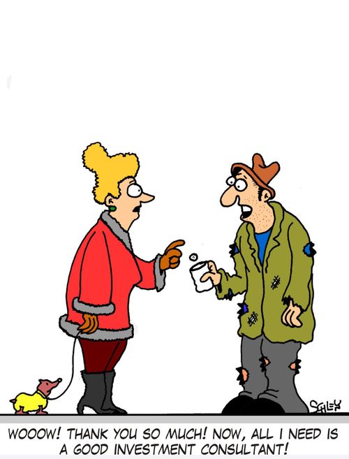 'Wooow! Thank you so much! Now, all I need is a good investment consultant!'