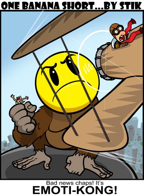 Bad news chaps! It's Emoti-Kong!