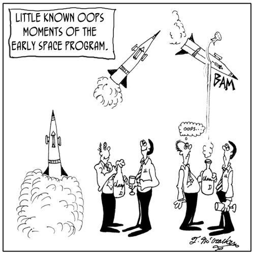 'Little known oops moments of the early space program.' 